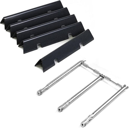 Spirit e310 Replacement Parts for Weber Spirit II E-310 E-320 E-330 S-310 S-320 S330 with Front Control, 7636 Flavorizer Bars & 69787 Grill Burner for Weber Spirit 2 Grill with GS4, Spirit II 300