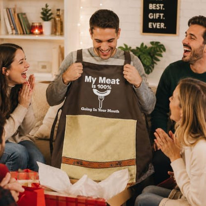 Chef's Prank Apron, Adjustable Neck Strap, Hidden Surprise Gift - Image 4