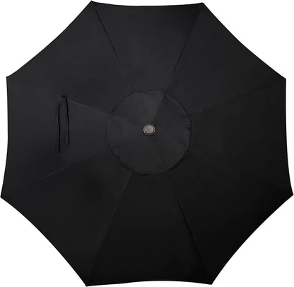 9' Outdoor Patio Umbrella, Outdoor Table Umbrella, Yard Umbrella, Market - Image 4