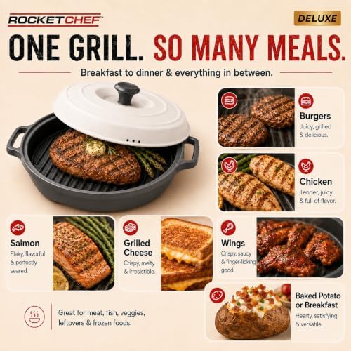 Turbo Grill Deluxe Microwave Grill Pan, Vented Lid - Image 6