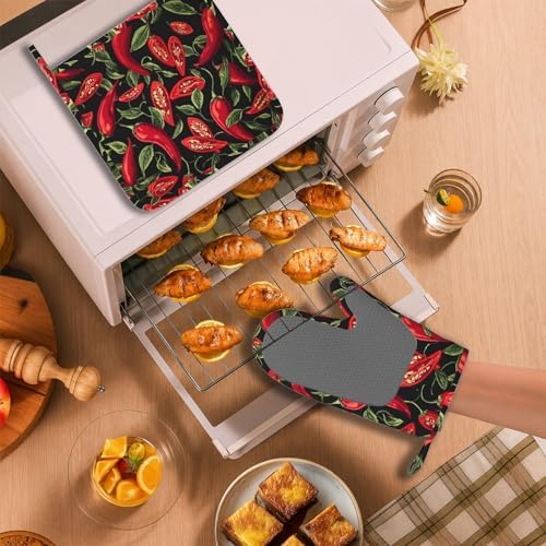 Mexican Hot Pepper Chili Oven Mitt and Pot Holder - Image 6
