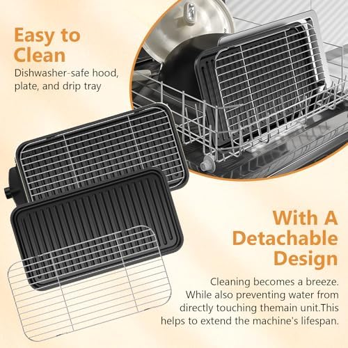 Electric Indoor Grill 1500W -2 in 1 Smokeless Indoor Grill - Image 6