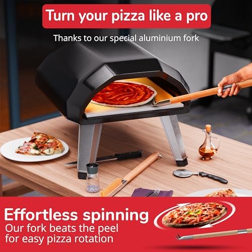 Senwosa Pizza Turner Fork & Bubble Popper Extra Long - Image 2