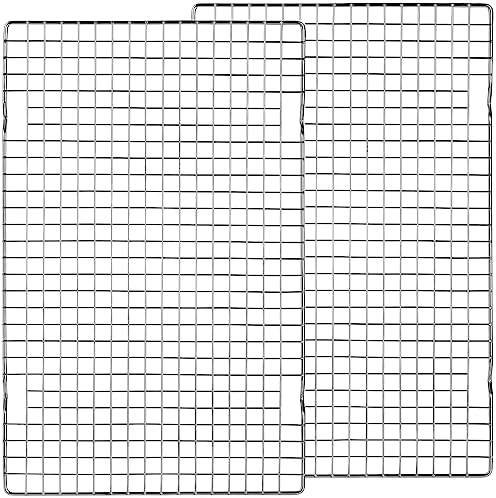 Tebery 2 Pack Heavy-Duty Wire Cooking Rack Baking Racks Fits Half Sheet Pan by Tebery