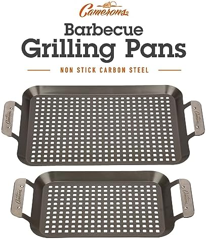 Camerons BBQ Grill Topper Non-Stick Grilling Pans, 2 Pack - Image 6