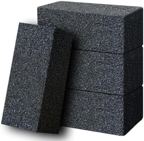 4 Pack Grill Cleaner Brick, Heavy Duty Pumice Stone Cleaning Brick by Unknown