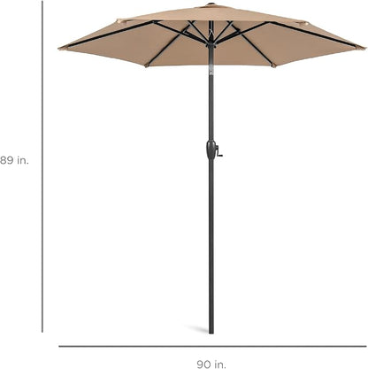 Best Choice Products 7.5ft Heavy-Duty Round Outdoor Market Table Patio Umbrella - Image 7