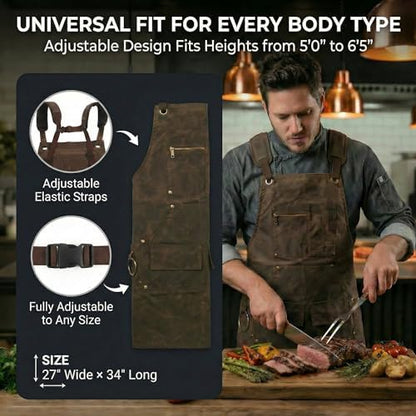 Professional Chef & BBQ Apron for Men - Image 6