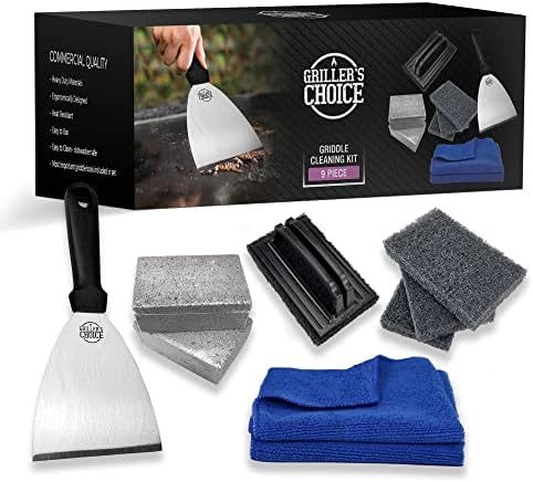 Grillers Choice Griddle Cleaning Kit, Flat Top Grill Set-Cleaning Blocks by GrillersChoice