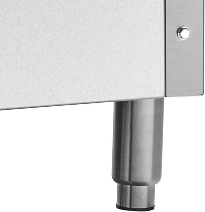 Kratos 48" Wide Commercial Countertop Griddle, Gas Hot Plate for Restaurants, Manual Controls, 4 Independent Burners, Powerful 120,000 BTU Output (29Y-006)