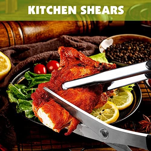 Kitchen Scissors, Korean Barbecue Scissors and Tongs Set, Kitchen Sheras - Image 6
