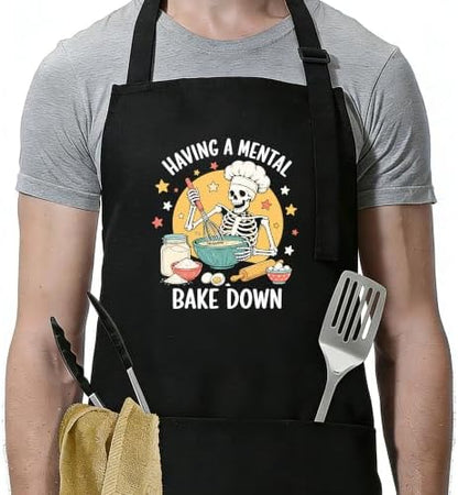 Funny Apron for Men Women, Humorous Kitchen Apron- Grilling Cooking BBQ by teloivrevlis