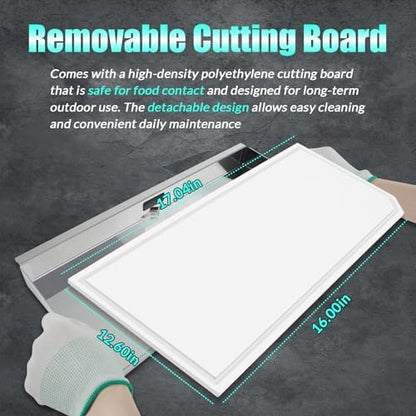 A10-902 Rectangular Grill Serving Shelf - Image 3
