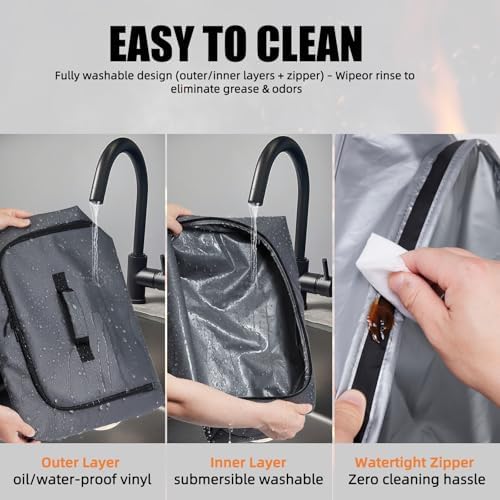 BBQ Blanket for Resting Meat, 270° Open, Leakproof Meat Resting Bag - Image 6
