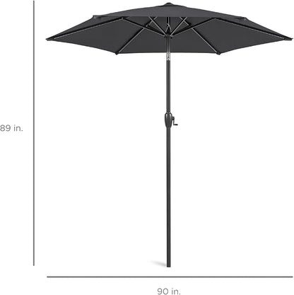 Best Choice Products 7.5ft Heavy-Duty Round Outdoor Market Table Patio Umbrella - Image 7