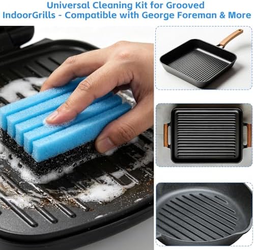 6-Pack Cleaning Sponge 12207 and 3-Pack Grill Scraper - Image 6