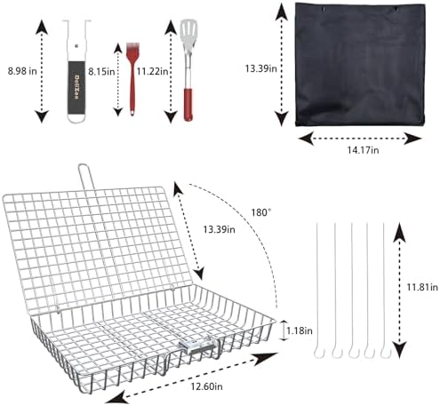 Grill Baskets Fish Grilling Rack - Image 4