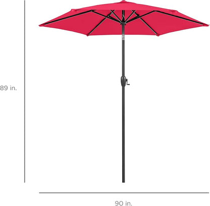 Best Choice Products 7.5ft Heavy-Duty Round Outdoor Market Table Patio Umbrella - Image 7