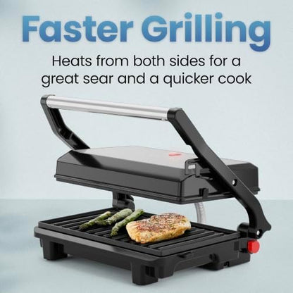 Chefman Panini Press, Indoor Grill and Gourmet Sandwich Maker, Nonstick Plates - Image 2