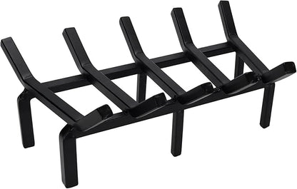 17 Inch Fireplace Grate Heavy Duty Solid Steel Fire Grate for Fire Pit Wood Log Rack Stove Firewood Holder for Indoor Hearth Outdoor Fire Pit Chimney Hearth Kindling Tool
