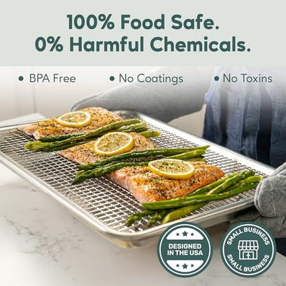 Aluminum Baking Sheet with Cooling Rack Set - Image 5