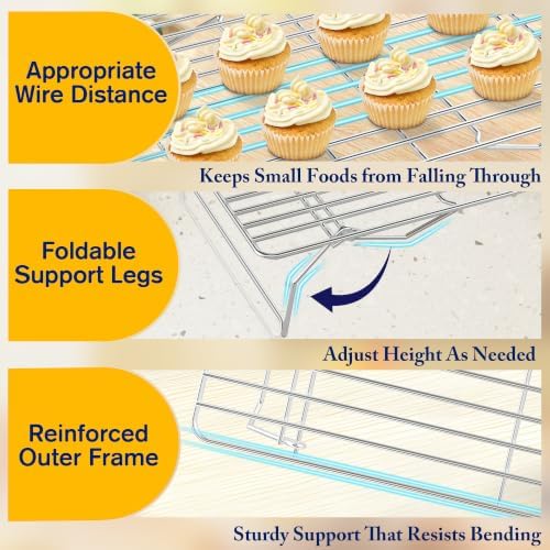 3 Tier Stackable Cooling Rack for Batch Cooling, 15.8"x 10" - Image 3