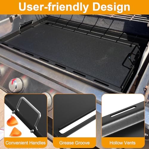 Full Size Griddle for Weber Genesis II 400 Series Nonstick Flat Top Grill Plate - Image 5