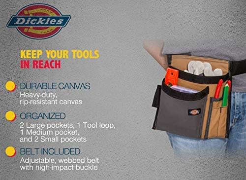 Dickies 5-Pocket Single Side Tool Belt Pouch/Work Apron, Durable Canvas - Image 5