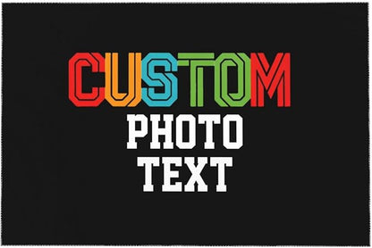 Custom Rectangle Table Cloth, Add Your Own Photo Logo Text, Personalized Tablecloth, Customizable Oil Proof Wipeable Table Cover for Wedding, Party, Restaurant, Outdoor, Picnic, 35x55in