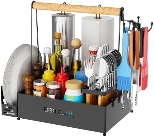 Grill Caddy, BBQ for Outdoor Grill by GUIBUKEYAN