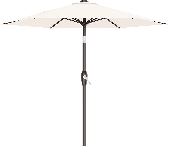 7.5FT Patio Umbrella Table Market Umbrella w/Tilt and Crank, Heavy-Duty Outdoor by AreShark