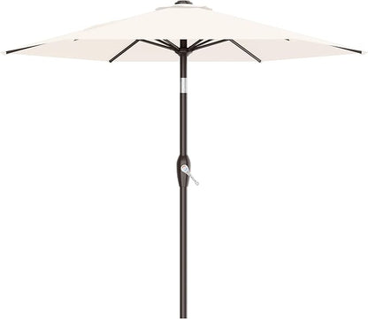 7.5FT Patio Umbrella Table Market Umbrella w/Tilt and Crank, Heavy-Duty Outdoor by AreShark