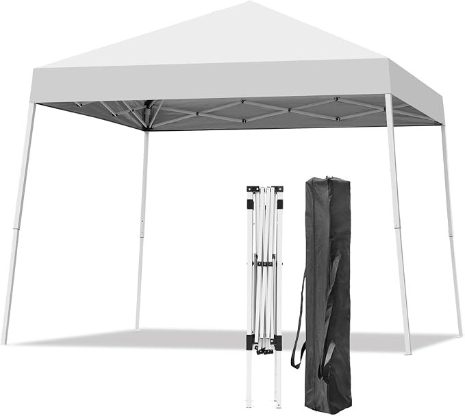10x10FT Slant Leg Pop Up Canopy Tent, Portable Outdoor Shelter | 10x10FT Base by Oneofics