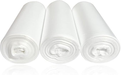 SOSOHOME 6 Gallon Trash Bags, Small Garbage Bags, Fits 5-6 Gallon Bins, Clear Wastebasket Trash Liners, 75 Counts