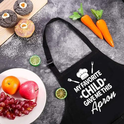 Rosoz Funny BBQ Black Chef Aprons - Image 2