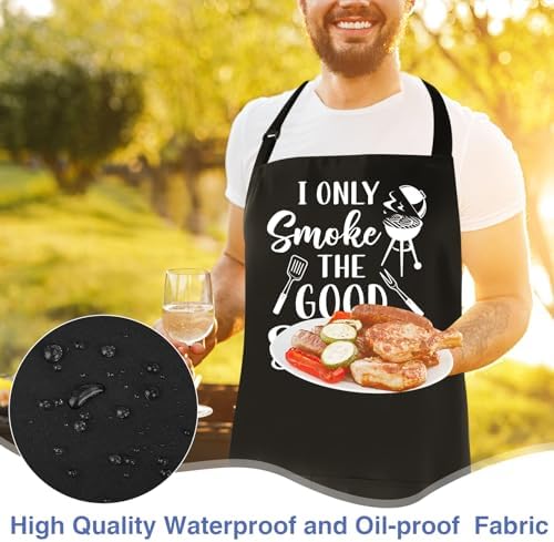 Funny Aprons for Men, 39’’ x 39'' Plus Size Aprons - Image 6