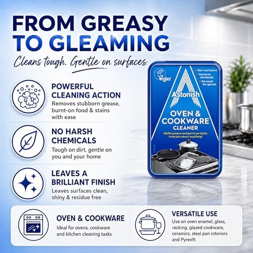 Astonish Oven & Cookware Cleaning Paste, Grease Remover 5.3oz Tub - Image 2