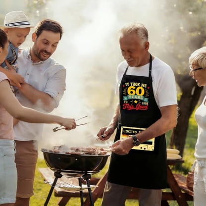Funny Aprons for Men Birthday Gifts for Men Dad Grilling BBQ - Image 2
