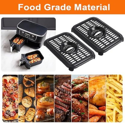 Air Fryer Grill Pan for Ninja Foodi DZ090 6 Quart DZ201 DZ100 8 Quart, 2 Packs - Image 3