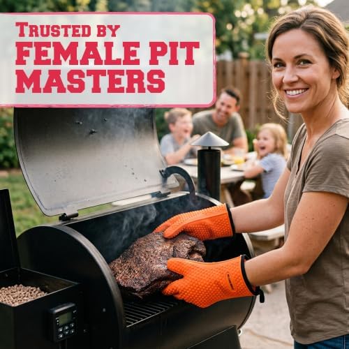 KITCHEN PERFECTION Silicone Smoker BBQ Gloves - Image 4