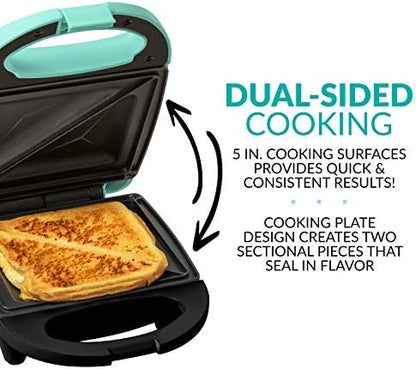 Nostalgia MyMini Personal Sandwich Maker, Nonstick Panini Press, Pizza Pockets - Image 6