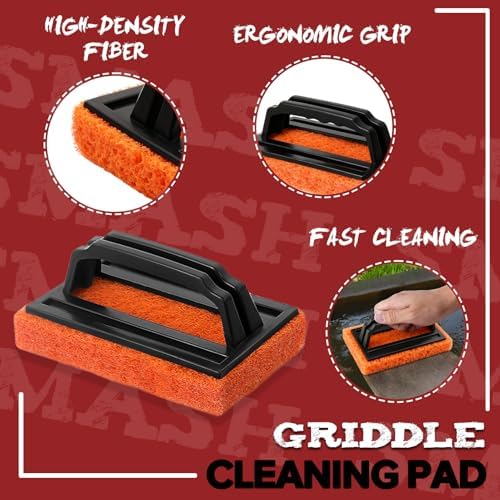 Grilliance Smash Burger Press Kit, 3 in 1 Hamburger Press Patty Maker, Dark - Image 6