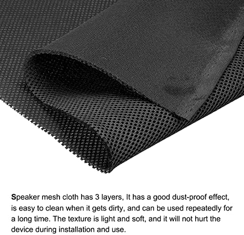 MECCANIXITY Speaker Grill Cloth 20 x 63 Inch Stereo Mesh Fabric Protective - Image 3