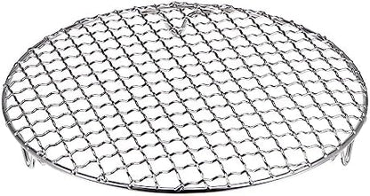 HARFINGTON Round Cooking Rack 9-inch 201 Stainless Steel Cross Wire Barbecue by HARFINGTON