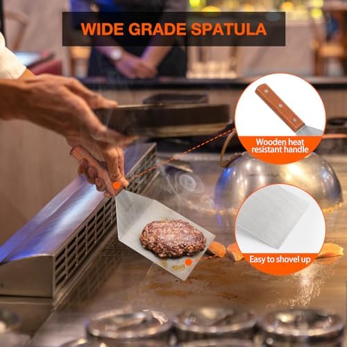onlyfire Professional Flat Top Barbecue Tool Kit Grill Griddle Tools - Image 3
