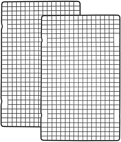 Tebery 2 Pack Black Heavy Duty Wire Cooking Rack Baking Racks by Tebery