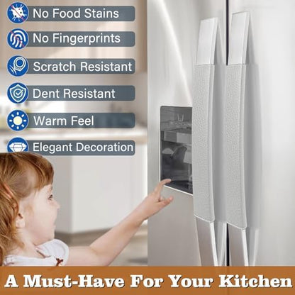 Refrigerator Handle Covers, Adjustable Appliance Handle Covers, Keep Your - Image 2
