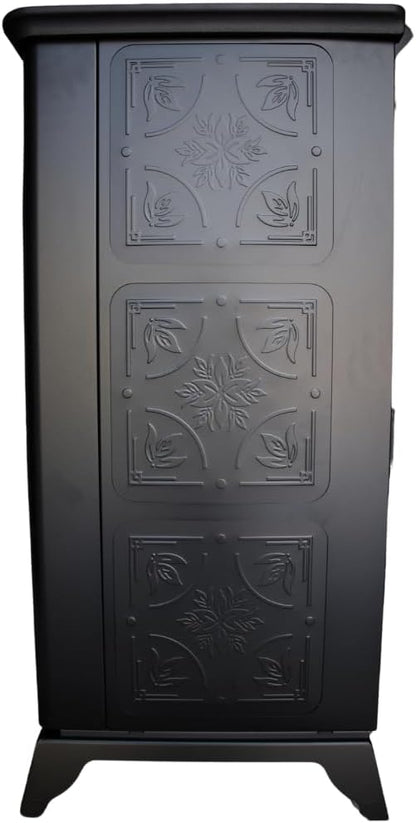 Freedom Stoves Freestanding Independence PS21 Pellet Stove: 34,700 BTUs, Battery Backup, Wi-Fi Control, Heats up to 1800 sq ft, Black Vintage Edition
