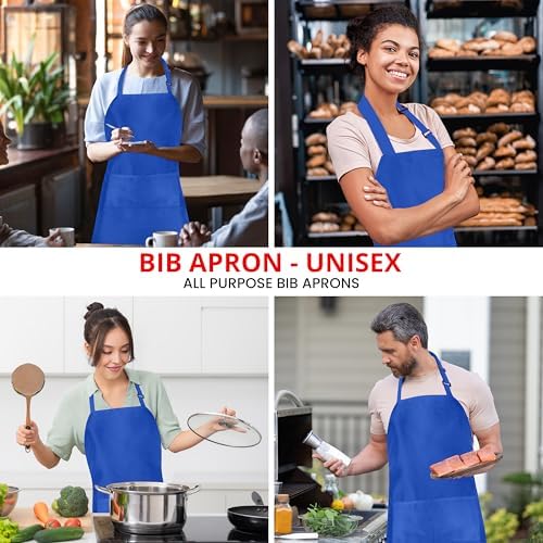 Utopia Kitchen Bib Aprons 10 Pack Adjustable - Image 4