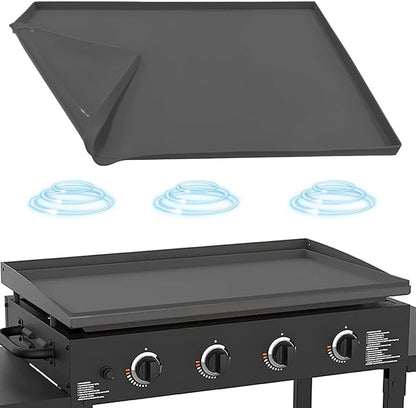 Silicone Griddle Mat for Blackstone 36 Inch Griddle, Heavy Duty Food Grade Silicone Griddle Cover, Griddle Accessories for Blackstone Grill, All Season Protective Cover (Gray)